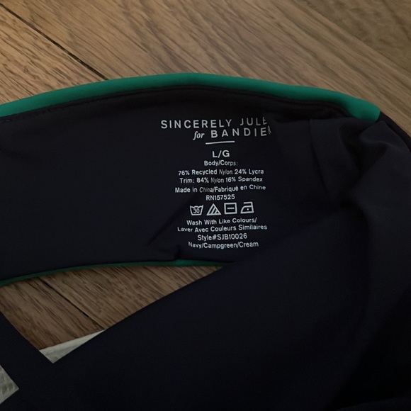 NWOT Sincerely Jules X Bandier The Bryn Strappy Bra Size L - Picture 9 of 9